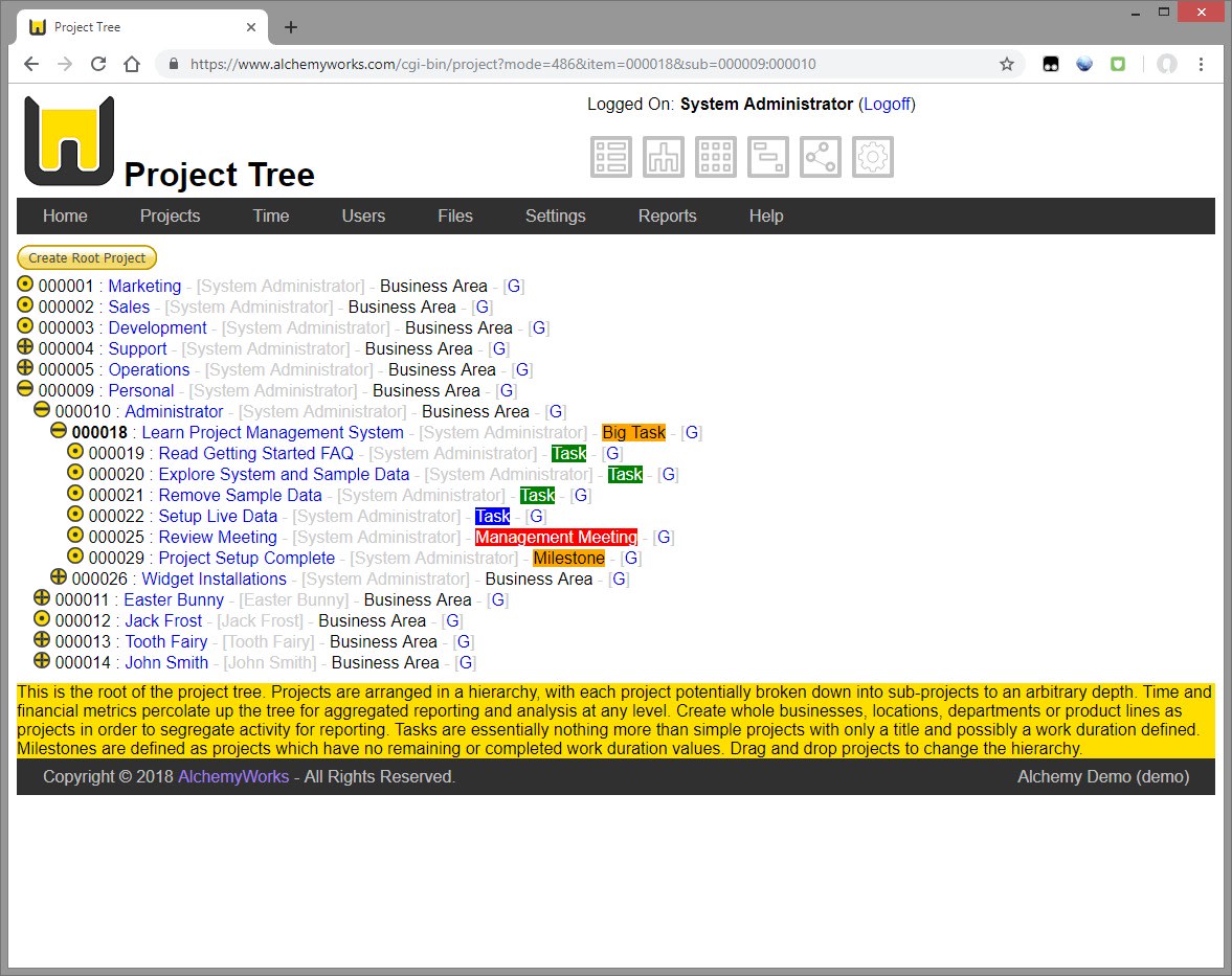 Project Tree Browser
